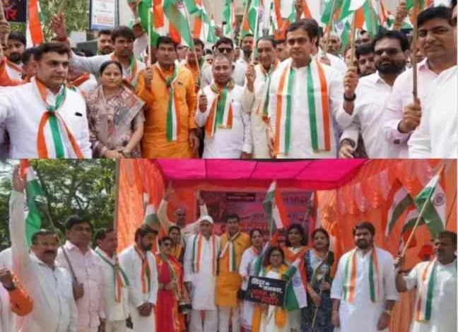 BJP Organisation News : "ऑपरेशन सिंदूर" की ऐतिहासिक सफलता पर भाजपाइयों ने निकाली अभूतपूर्व तिरंगा शौर्य सम्मान यात्रा, गूंजे भारत माता के जयकारे और पाकिस्तान मुर्दाबाद के नारे 1 JPEG 20250517 170218 6392261045505043320 converted