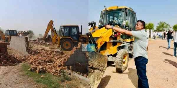 Greater Noida Authority News : ‘गैरकानूनी कब्जे पर चला बुलडोजर का हथौड़ा’: ग्रेटर नोएडा प्राधिकरण ने सुनपुरा में 20,000 वर्ग मीटर अवैध निर्माण किया ध्वस्त, विकास में रोड़ा बन रहे निर्माण को मिली करारी सजा!, करीब 40 करोड़ की भूमि मुक्त 1 JPEG 20250610 171945 327352987748299766 converted 1