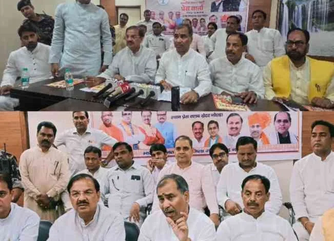 PM Modi 11 Years News : मोदी सरकार के 11 साल, गरीब कल्याण से लेकर वैश्विक विकास तक, ग्रेटर नोएडा में बीजेपी की प्रेस कॉन्फ्रेंस में दिखा "विकसित भारत" का खाका!, देश में ऐतिहासिक कार्य जम्मू कश्मीर से धारा 370, राम मंदिर का निर्माण, काशी कॉरिडोर, तीन तलाक, सीएए वक़्फ़ बोर्ड अहम- डॉ महेश शर्मा 1 JPEG 20250612 185350 2790999466666798909 converted