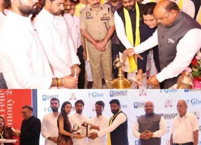 GNIOT College News : "जहाँ गुरु का सम्मान हो, वहीं समाज की नींव मजबूत होती है!", ग्रेटर नोएडा में शिक्षाविद सम्मान समारोह का भव्य आयोजन, चार सौ से अधिक शिक्षकों को किया गया सम्मानित 1 JPEG 20250614 164818 4816640309729053328 converted