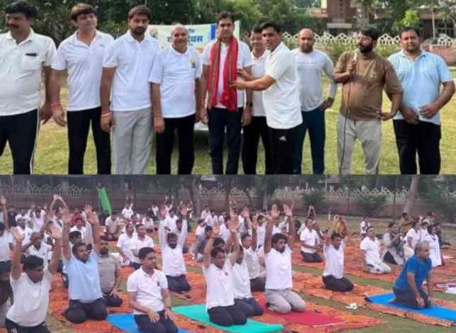 Yoga Day : 🧘♀️ “योग से ही होगा निरोग भारत!”, सूरजपुर मंडल के जू 3 ब्लॉक में मनाया गया अंतर्राष्ट्रीय योग दिवस, भाजपा जिला अध्यक्ष अभिषेक शर्मा और जिला पंचायत सदस्य देवा भाटी हुए शामिल 1 JPEG 20250621 103312 7895957394622124491 converted