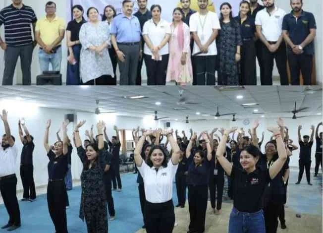 GNIOT College News : जब योग से जुड़ी चेतना, और प्रबंधन शिक्षा से मिला संतुलन का मंत्र, जीएनआईओटी एमबीए संस्थान में अंतरराष्ट्रीय योग दिवस बना ऊर्जा, अनुशासन और मानसिक शक्ति का पर्व! 1 JPEG 20250621 120342 7820893252156940970 converted