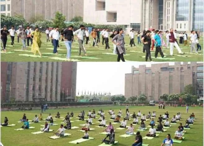 Yoga Day News : “तीन हफ्तों तक चला योग का महोत्सव, गलगोटिया विश्वविद्यालय ने भव्य समापन समारोह के साथ मनाया अंतर्राष्ट्रीय योग दिवस 2025”, एक पृथ्वी, एक स्वास्थ्य’ की थीम पर आधारित अनूठे आयोजनों की रही धूम, युवाओं से लेकर शिक्षकों तक सभी ने अपनाया योग का वैज्ञानिक और सांस्कृतिक स्वरूप 1 JPEG 20250621 232420 8995350060088089821 converted