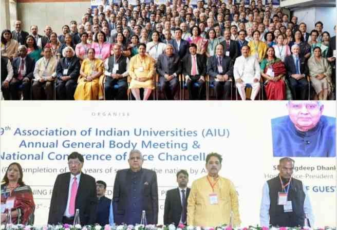 Amity University News : बिल्डिंग द फ्यूचर ऑफ इंडिया, एमिटी यूनिवर्सिटी में महामहिम उपराष्ट्रपति जगदीप धनखड़ ने किया राष्ट्रीय कुलपति सम्मेलन का उद्घाटन, शिक्षा को बताया “राष्ट्रीय संपत्ति”, सांसद डॉ. महेश शर्मा ने दिया “राष्ट्रवाद और शिक्षा” पर विशेष व्याख्यान 1 JPEG 20250624 123934 8864685377077310205 converted