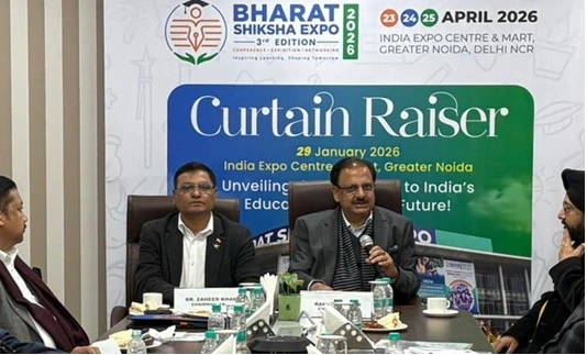 Bharat Shiksha Expo News : क्लासरूम से वैश्विक मंच तक!, ग्रेटर नोएडा में गूंजेगा ‘विश्व गुरु’ का स्वर, भारत शिक्षा एक्सपो 2026 का भव्य अनावरण, शिक्षा के महाकुंभ की शुरुआत, NEP 2020 को मिलेगा वैश्विक मंच 1 IMG 20260130 WA0005 converted