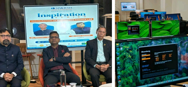 Sparsh College News : स्पर्श ग्लोबल बिजनेस स्कूल में ब्लूमबर्ग लैब का शुभारंभ, छात्रों को मिलेगी वैश्विक आर्थिक जानकारी की सीधी पहुंच 1 Sparsh Global School converted