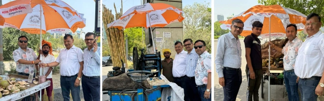 Bharat Vikas Parishad News : “गर्मी में सिर्फ भाषण नहीं, ज़मीन पर सेवा चाहिए”, अल्फा, जगत फार्म और तुगलपुर मार्केट में सामाजिक संस्था भारत विकास परिषद की अनोखी पहल बनी चर्चा का विषय, ठेली-पटरी वालों के लिए “राहत की छत” बनकर उतरी भारत विकास परिषद, कमर्शियल छतरियां बांटकर जीता लोगों का दिल 1 IMG 20260527 200904 converted