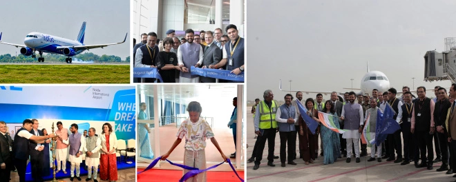 Jewar Airport Treanding News : इतिहास के पन्नों में दर्ज हुआ जेवर!, आसमान से उतरी तरक्की की पहली दस्तक, लखनऊ से आई पहली फ्लाइट और बेंगलुरु के लिए भर गई उड़ान, उत्तर भारत को मिला नया ग्लोबल गेटवे, भारत के एविएशन इतिहास में सुनहरे अक्षरों से लिखा गया नया अध्याय, 12 मिलियन यात्रियों की क्षमता, भविष्य में बनेगा 7 करोड़ यात्रियों वाला विशाल हब 1 IMG 20260615 130935 converted