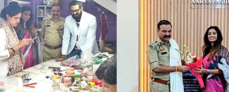 Big News : कारीगरों के हुनर से प्रभावित हुए डीआईजी राजीव नारायण मिश्रा!, ग्रेटर नोएडा की आर्या फैशन्स पहुंचे आईपीएस अधिकारी, महिला शक्ति और ‘मेक इन इंडिया’ मॉडल की खुलकर की सराहना, डॉ. खुशबू सिंह ने जताया आभार, कहा— मिला नया उत्साह 1 Screenshot 20260612 110439 PicCollage converted 1