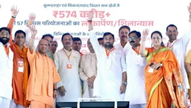 Breaking Bulandshahr News : बुलंदशहर से मुख्यमंत्री योगी का बड़ा ऐलान!, 14,000 हजार एकड़ में विकसित जेवर एयरपोर्ट के पास बनेगी रिंग रोड, गंगा एक्सप्रेसवे से मिलेगी सीधी कनेक्टिविटी, सांसद डॉ. महेश शर्मा का लिया नाम, जेवर एयरपोर्ट के लिए जताया आभार कहा डॉ महेश ने ज़ेवर में बनवाया एयरपोर्ट और कहा—‘पश्चिमी यूपी अब विकास की नई उड़ान भरेगा’, ‘पहले भय और दहशत थी, अब विकास की पहचान है बुलंदशहर’ 5 FB IMG 1784395319331 converted