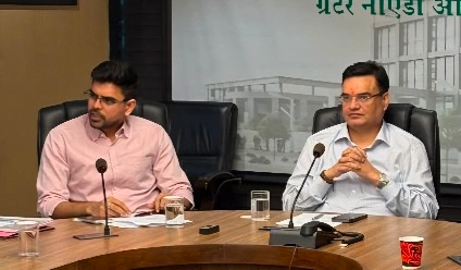 Greater Noida Authority News : ग्रेटर नोएडा के उद्योगों की समस्याओं के समाधान को लेकर प्राधिकरण गंभीर, एसीईओ सौम्य श्रीवास्तव ने दिए प्राथमिकता पर निस्तारण के निर्देश, उद्यमियों ने उठाए कॉमन फैसिलिटी सेंटर, ओटीएस, सिंगल विंडो सिस्टम, ड्रेनेज और वेंडिंग जोन जैसे अहम मुद्दे, CEO NG रवि कुमार ने दिए निर्देश औद्योगिक क्षेत्रों में व्याप्त समस्याओं खत्म हो सके 2 IMG 20260803 WA0057 converted